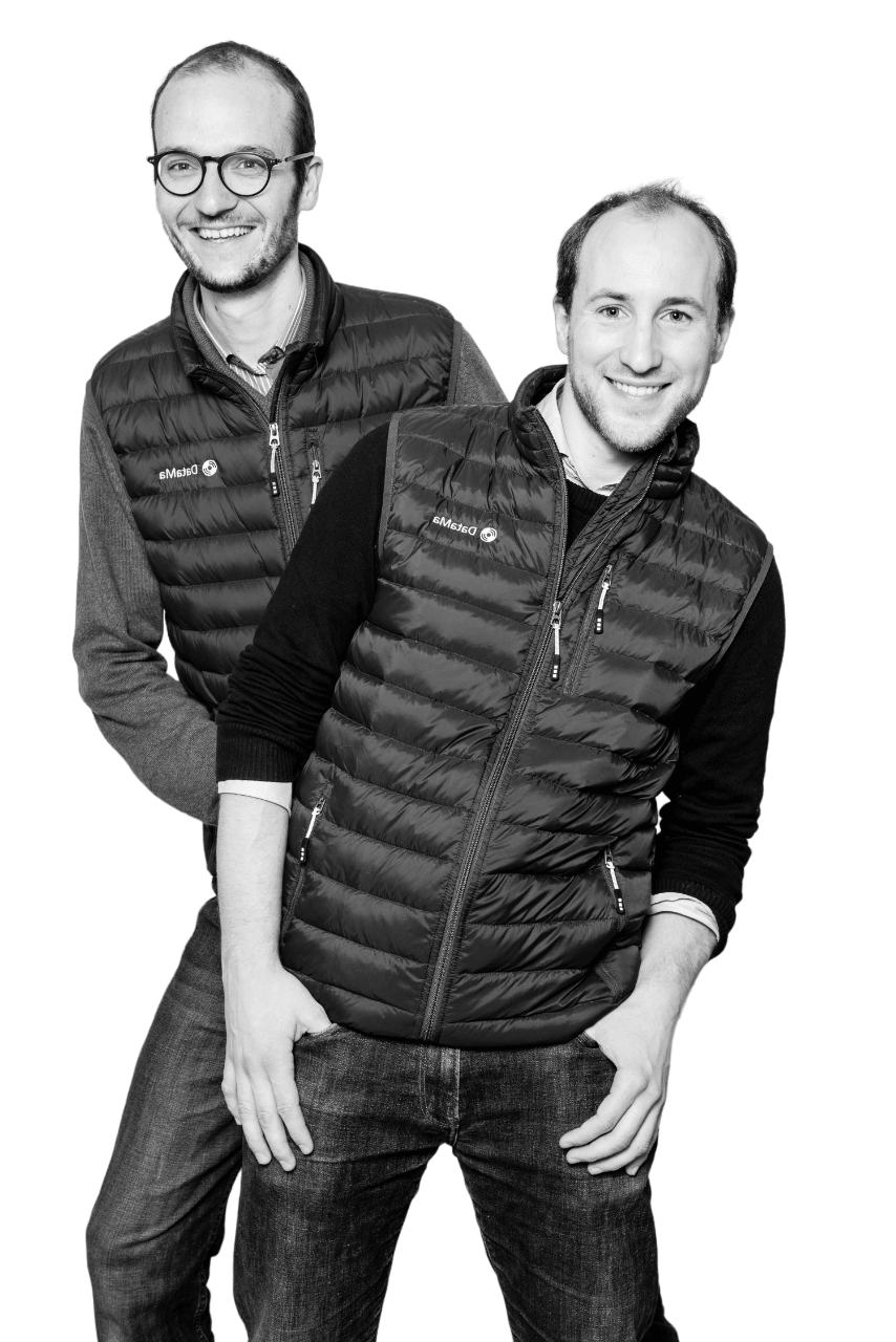 Datama founders Guillaume and Loïc